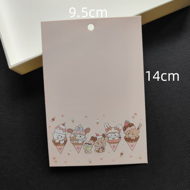 可愛い包装紙【台紙】9.5cm*14cm