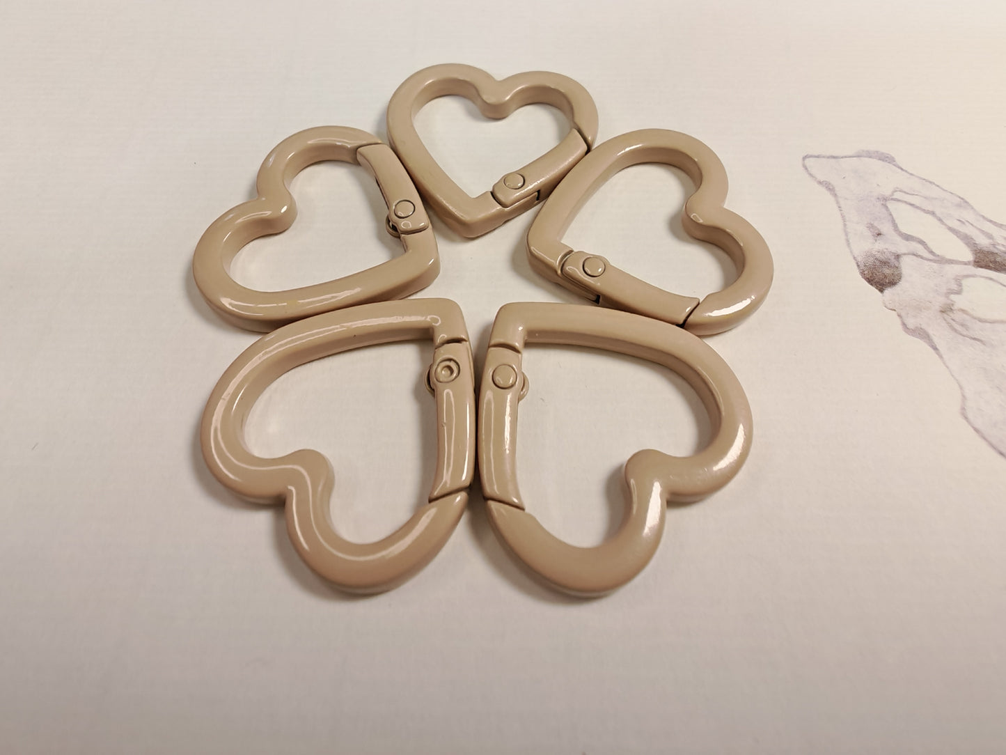 DIYハート形のカラビナ❤️