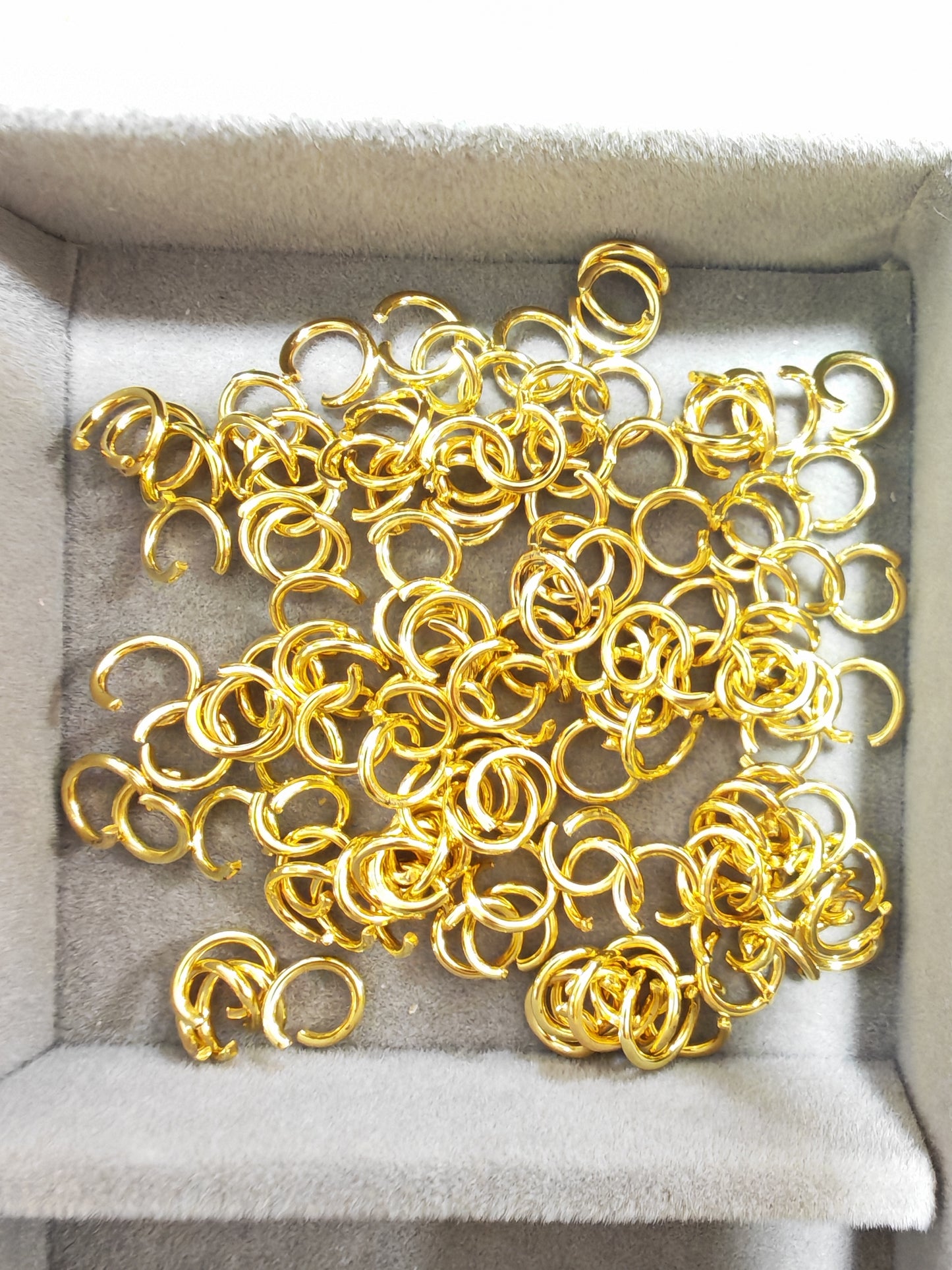 P001-DIY8mmメタリックエナメルマカロンカラー系開口リング