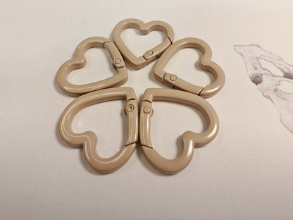 P004  DIYハート形のカラビナ❤️