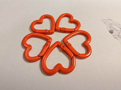 P004  DIYハート形のカラビナ❤️