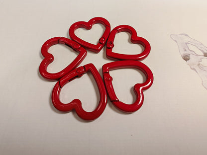 P004  DIYハート形のカラビナ❤️