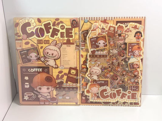 Z008—シャカシャカノートA5サイズポップマシリーズ可愛いモリーラブブ達