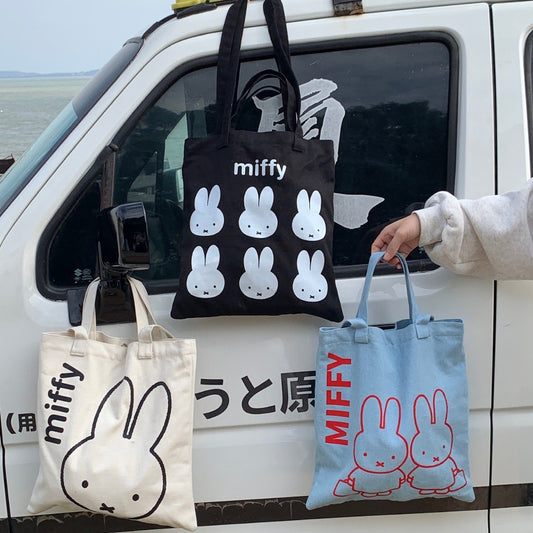 正規品ミッフィーハンド&ショルダーキャンバスバッグ