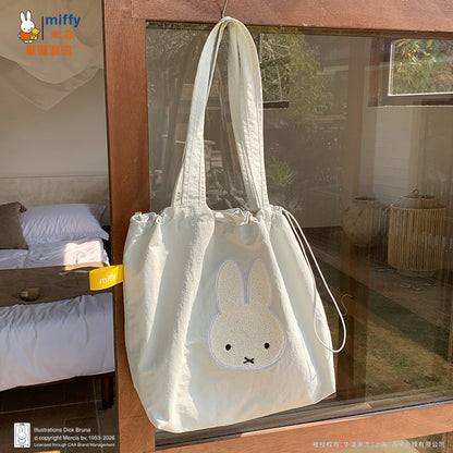 純正Miffyタオル刺繍バッグ引き紐トートバッグ可愛い万能女性大容量通勤バッグ