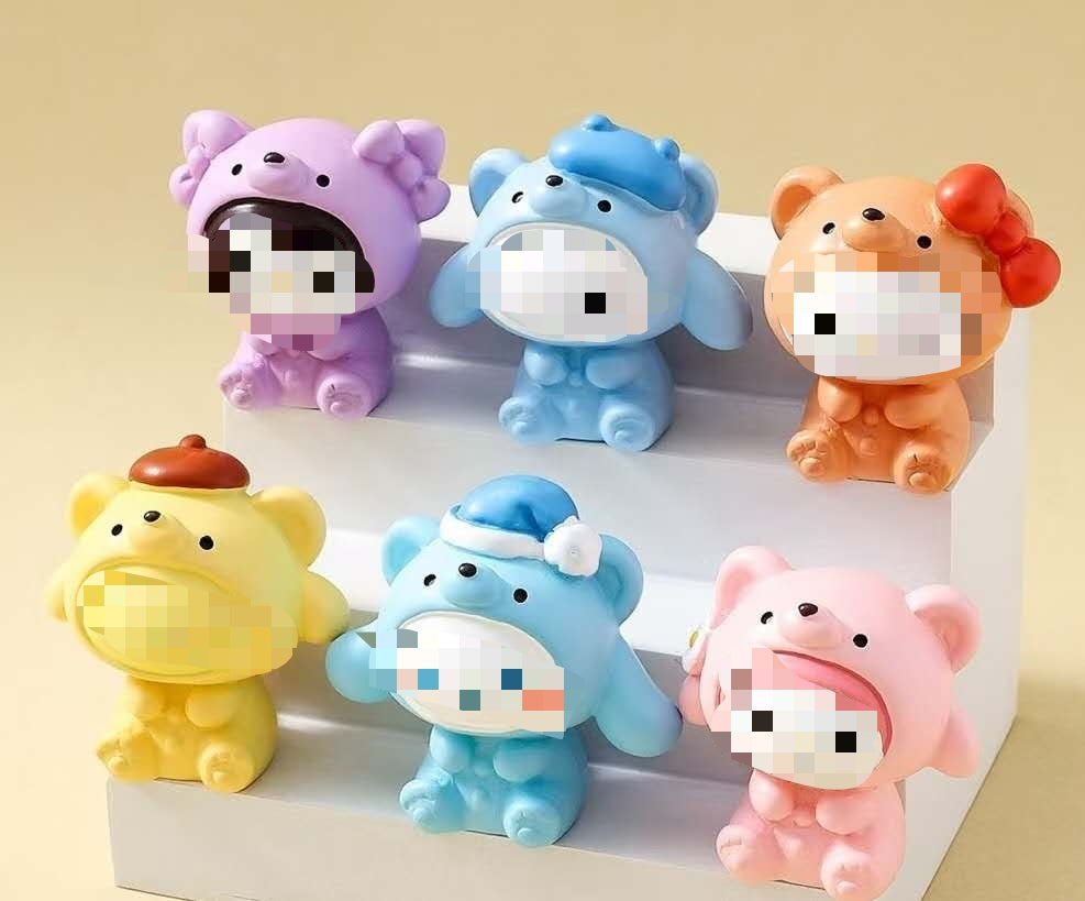 M001-かわいい動物が仮装したサンリオの萌え粒